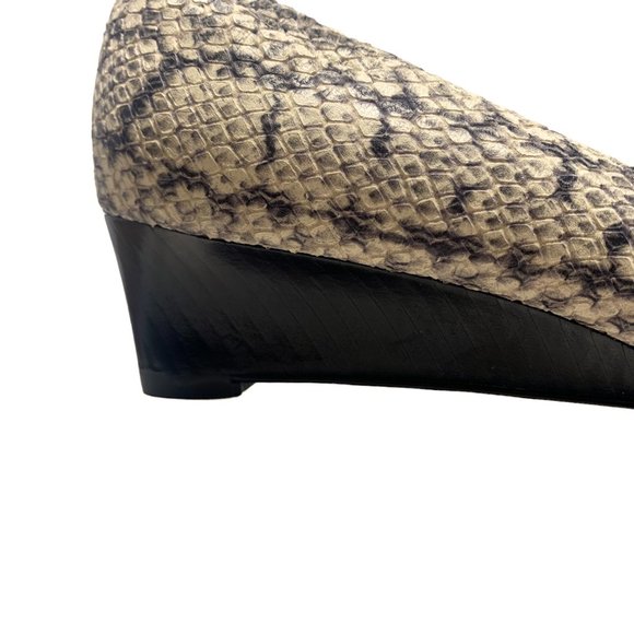 Cole Haan Grand.Os Kathryn Python Print Leather Wedge Pump **NWOB - Picture 6 of 12